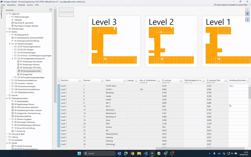Element erstellen über Zuweisungsdialog