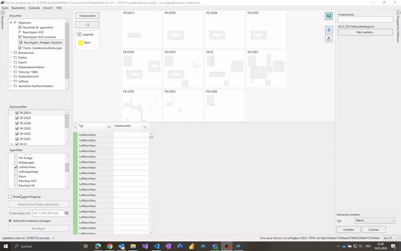Gelöschte Instanzen anzeigen