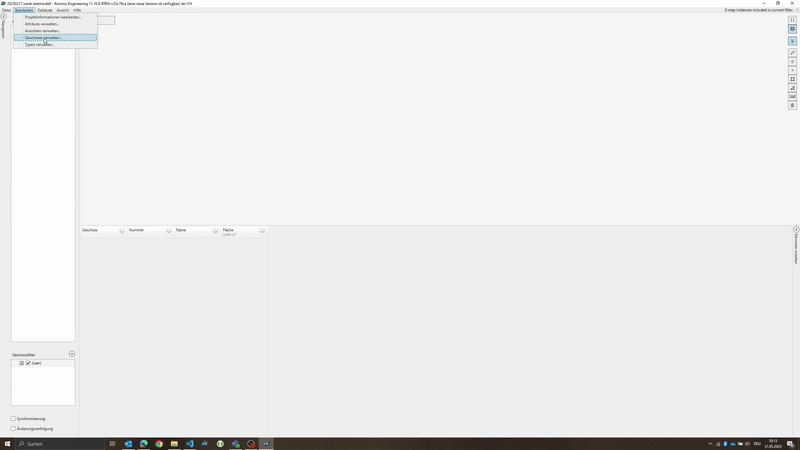 Grundriss hinterlegen