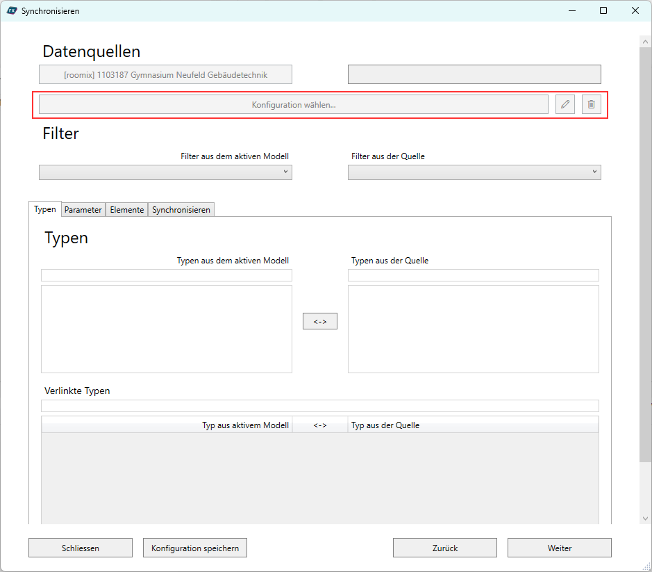 Synch Konfigurationen