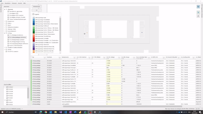 Symbole im Flächenplan